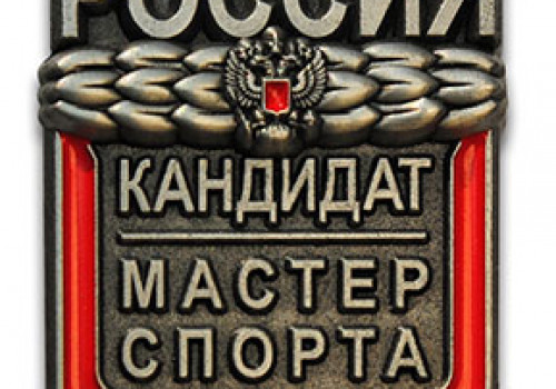 Поздравляем с присвоением звания « Кандидат в мастера спорта»